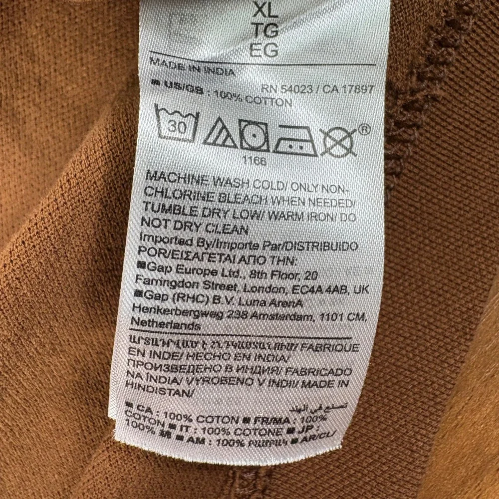 Banana Republic‎ Mens Lux Pique Polo Shirt XL Hickory Brown Short Sleeve Golf